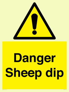 Danger Sheep dip